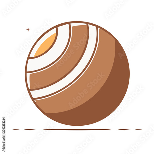 Flat design sliced orange vector