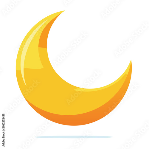 Yellow banana isolated on transparent background