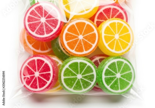 Fresh sliced citrus fruits on a white background isolated on white background