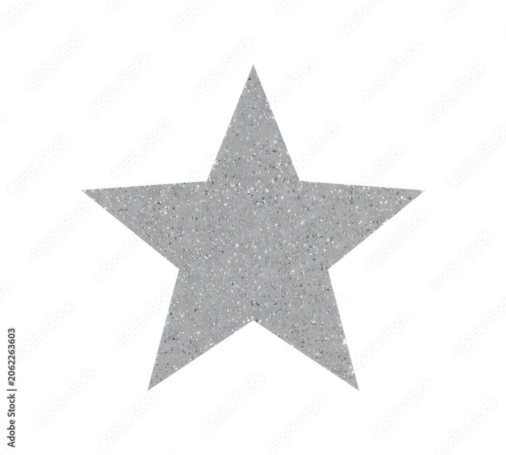 Obraz premium Silver Grey Glitter Star Icon