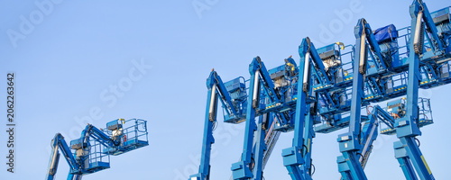 Canvas Print Articulated boom lift
