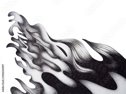 abstract spiritual wave power mind nature sea ocean splash swirl water storm energy soul spirituality artistic art design illustration watercolor painting black white line drawing universe background