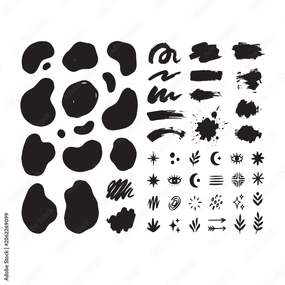 Fototapeta premium Ink Splatter Vector Bundle – Grunge Paint Splash, Artistic Ink Blots & Abstract Texture Elements