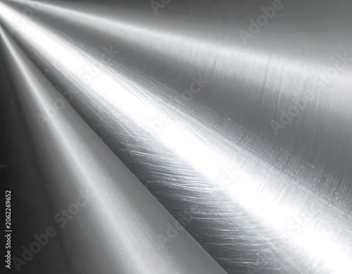 Shiny Metallic Surface with Light Reflections.