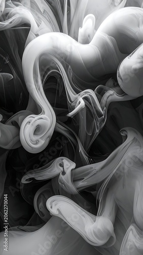 Smoke swirling abstract artistic background texture.