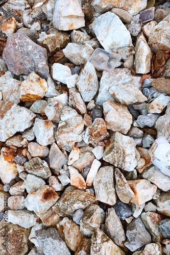 Close up of a pile of stone texture for background