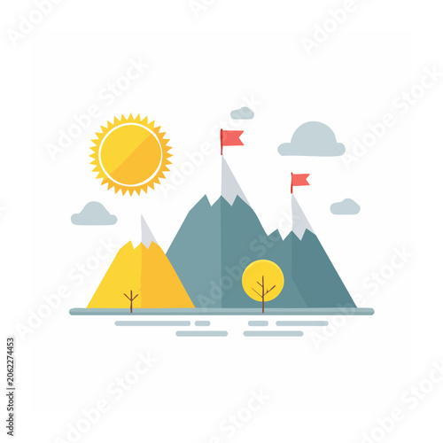 Solar panel with sun and wind turbine vector