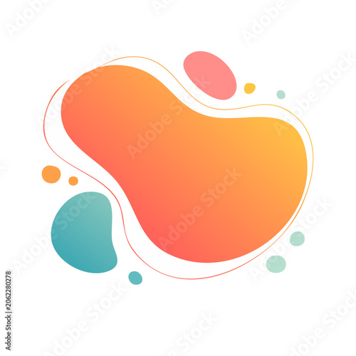 Flat design heart with ribbon and dots