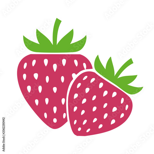 Flat design watermelon slice with leaf vector