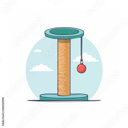 flat design thermometer with red liquid
