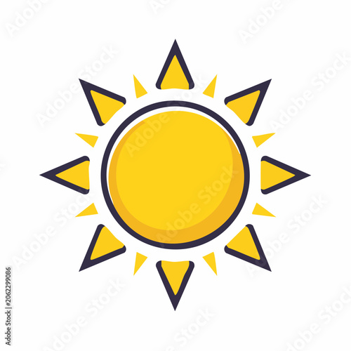 Stylized Sun Icon
