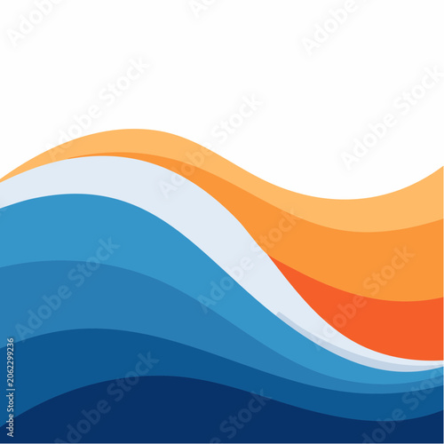 Abstract Wavy Lines Background