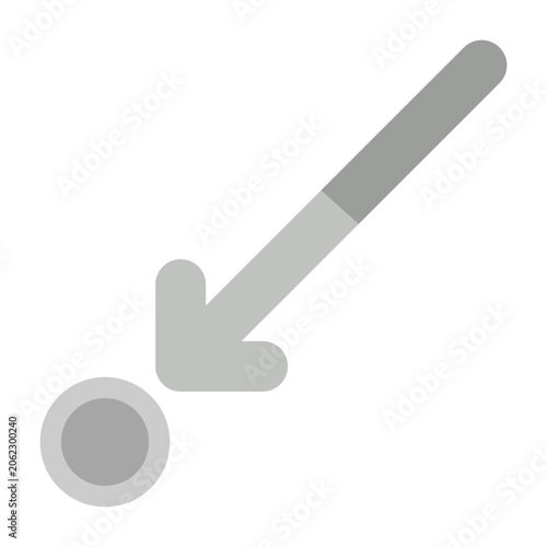 Foto Diagonal Arrow Down-Left Icon Design