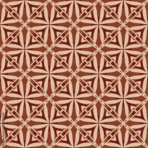 A pattern of squares and triangles in brown and tan colors. The squares are in different sizes and the triangles are in different orientations