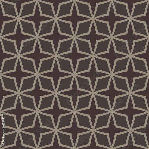 A pattern of stars is shown in a black and brown color scheme. The stars are arranged in a grid, with some overlapping and others not