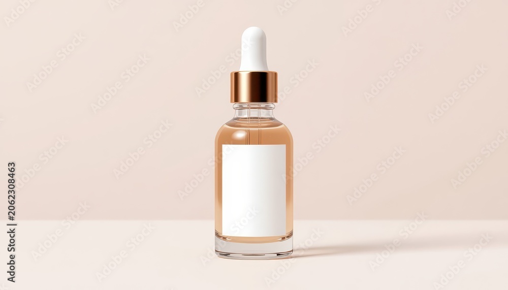 Naklejka premium bottle of perfume on white background