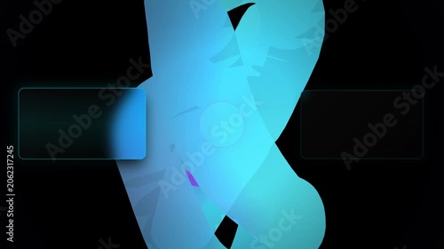 Liquid Chrome Glassmorphic Video Cards Subscribe Button Neon Glow Overlay Animation