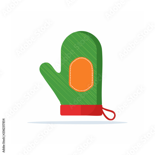 Flat design vector of a bell pepper