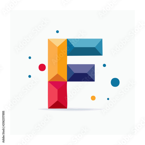 Geometric abstract shapes vector design