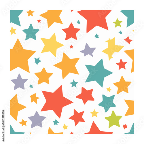 Geometric star pattern vector design