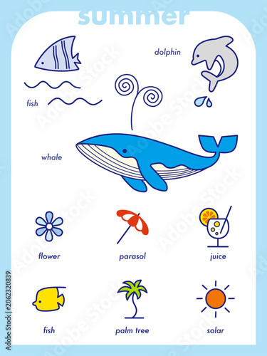 Summer Ocean Icon Set 01