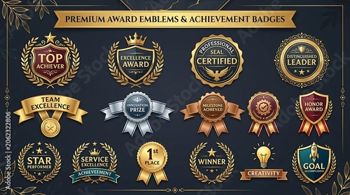 Premium Award Emblems Set