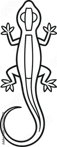Reptile Outline Illustration. Reptile Line Art Design. Reptile Stroke Illustration. Wildlife Reptile Outline Design. Reptile Contour Illustration. Reptile Line Drawing Design. Exotic Reptile Outline