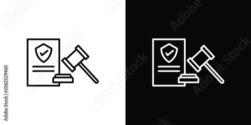 Canvas Print Code of conduct icons Simple element collection.