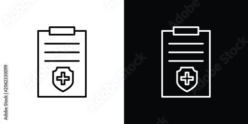 Foto Health insurance icons Simple element collection.