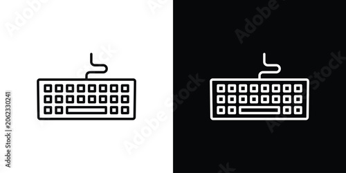 Foto Keyboard icons Simple element collection.