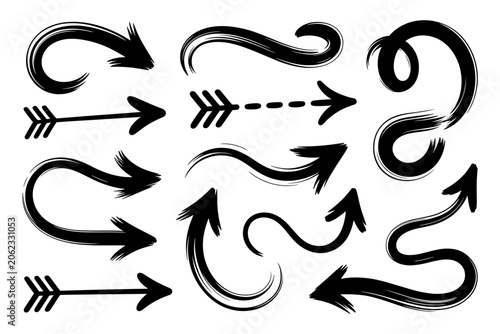 Arrows Vector Illustration on White Background