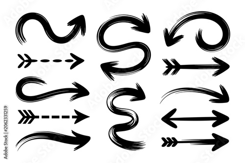 Arrows Vector Illustration on White Background