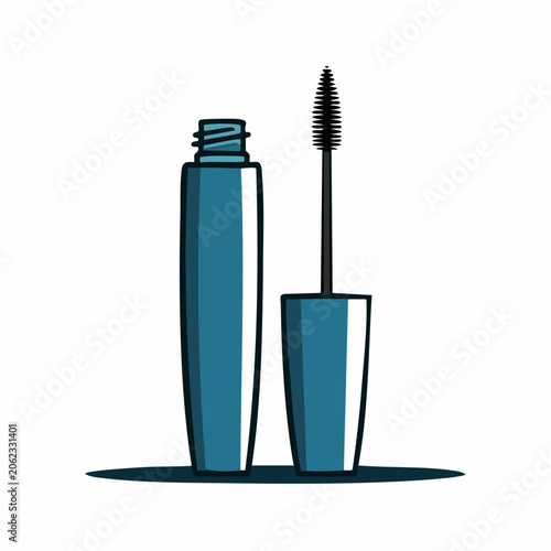 Mascara Bottle and Wand Icon