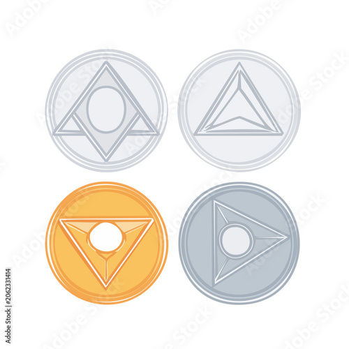Minimalist Geometric Symbol Icons Set