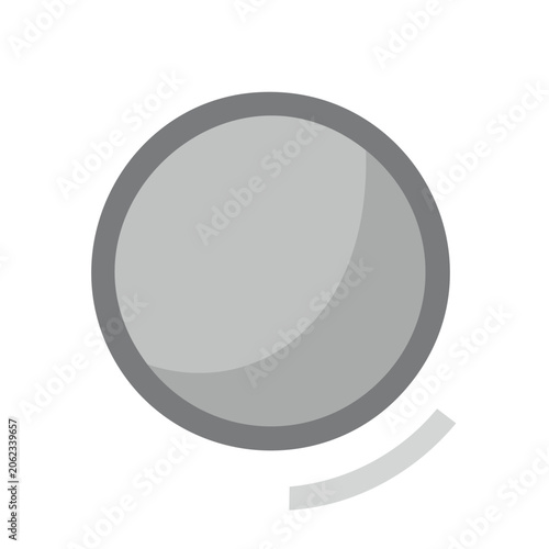 Flat design magnifying glass icon