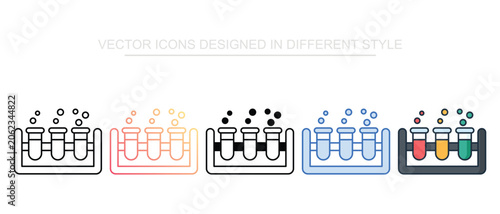 Test Tube Icons Set