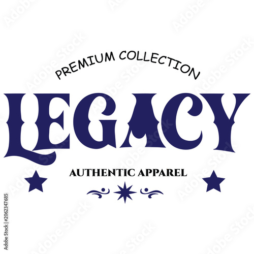 Bild auf Leinwand Premium collection legacy authentic apparel logo