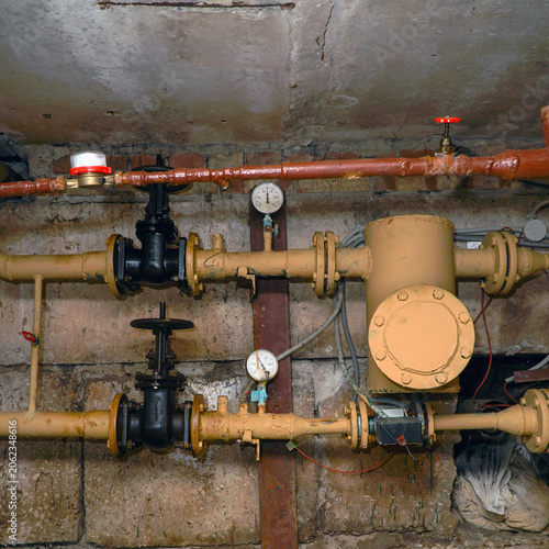 Heating system in the basement