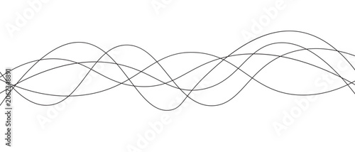 Abstract wavy lines