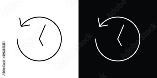 Tableau sur toile Past time icon symbol, best for mobile apps