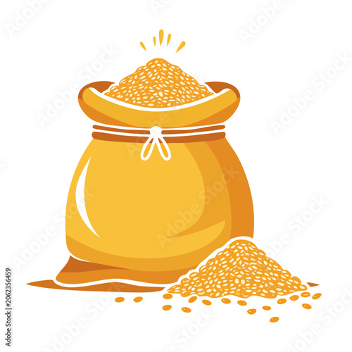 Cartoon honey jar with dipper and honeycomb