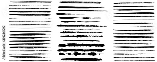 Obraz na plátne Beautiful Brushes vector collection