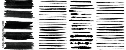 Obraz na plátně Beautiful Brushes vector collection