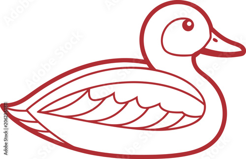 Fotografie Rubber Duck Illustration