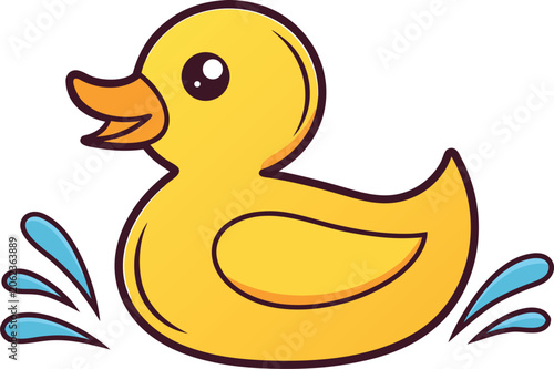 Fotografie Rubber Duck Illustration