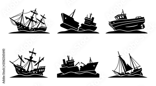 Obraz na plátne Shipwrecked Vessels Collection