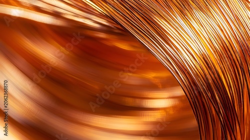 copper wire isolated on white