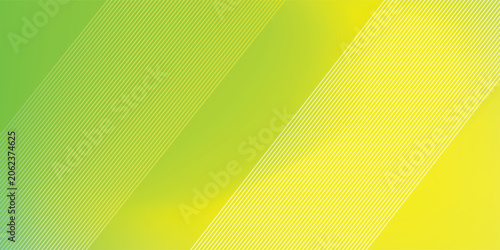 Abstract Green And Yellow Gradient Background With Diagonal Stripes And Modern Minimal Design