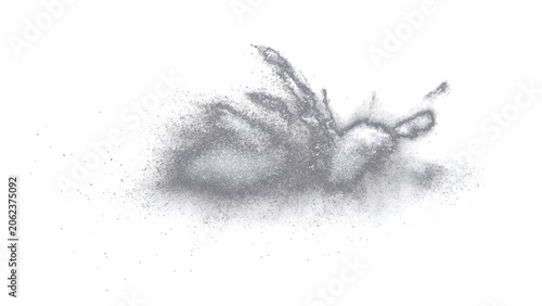 Tableau sur toile Ethereal bee illustration created solely from fine particulate matter, conveying ephemeral beauty and delicate form