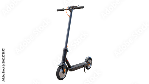 Canvastavla Modern electric scooter on transparent background urban mobility vehicle for city commuting and eco friendly travel